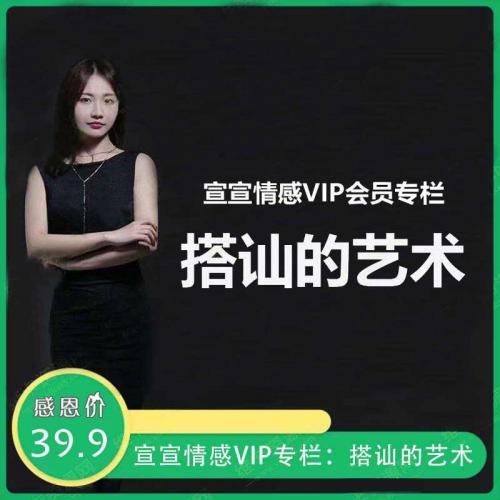 宣宣情感VIP专栏：搭讪的艺术 教你一套完美的搭讪技巧视频教程